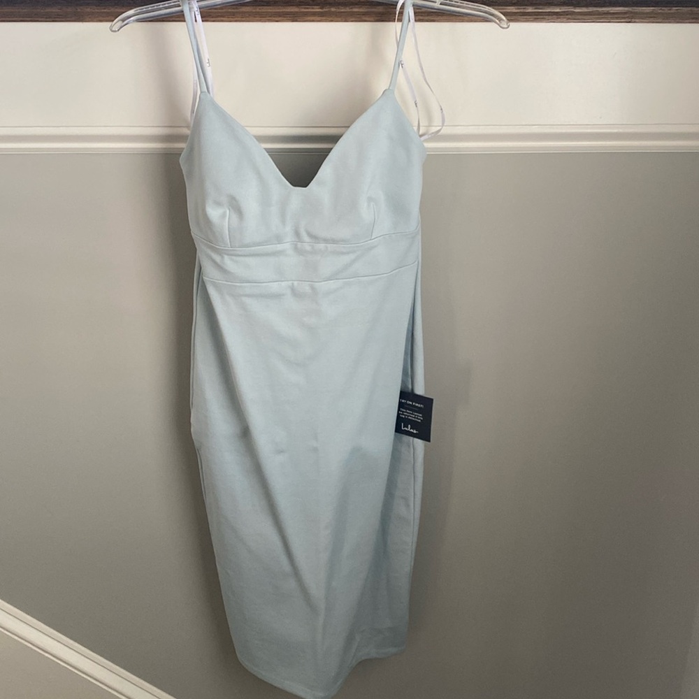 Lulus pencil dress light blue size small